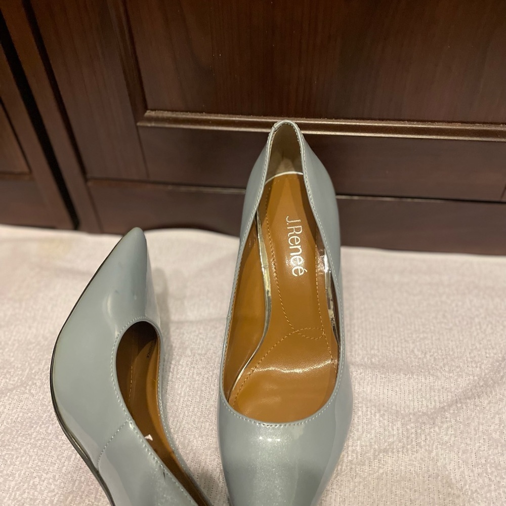 J.Renee  Pointed Toes Pumps Size 8  Pl I’d Blue - Picture 3 of 10